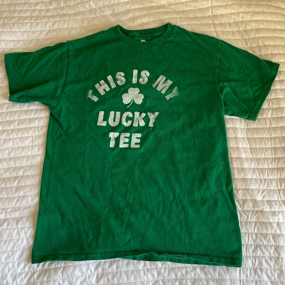 Fifth Sun T-shirt Boys Large - This Is My Lucky Tee - St Patrick’s Day shirt